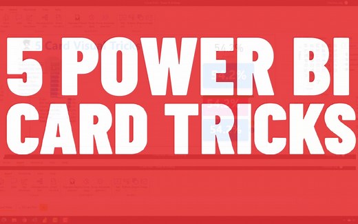 5个很少人知道的Power BI卡片图技巧