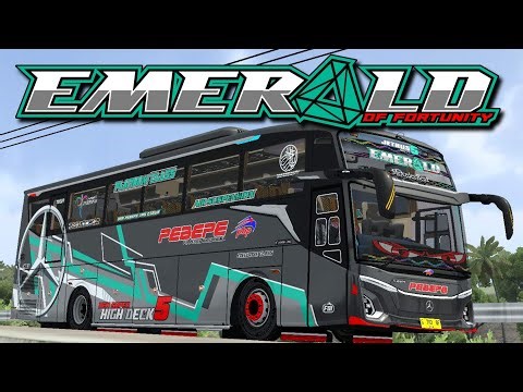 Pebepe Emerald. Livery Mod JB5 Mercy MHD. Bussid