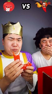 1.5M views · 10K reactions | Spicy Sauce vs Tomato sauce Emoji food Challenge _ King Crab Kielbasa Sausage Mukbang Funny Video #shorts #funny #richvspoor #fight #foodblogger | Huba후바 | Facebook