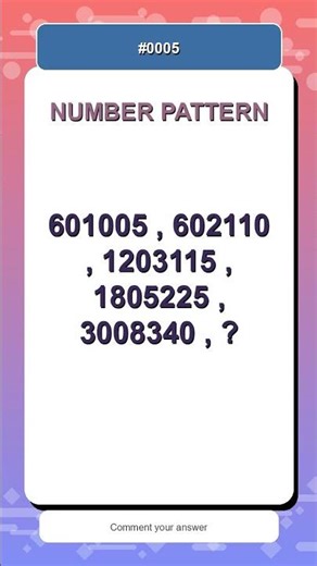 Number Pattern Challenge #0005 | Find the Missing Number Fast
