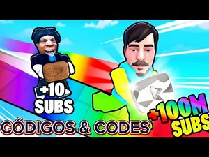 ⚠️NOVOS⚠️ CÓDIGOS SIMULADOR DE CORRIDA DO YOUTUBE | ROBLOX | YOUTUBE RACE SIMULATOR CODES | GAMEPLAY