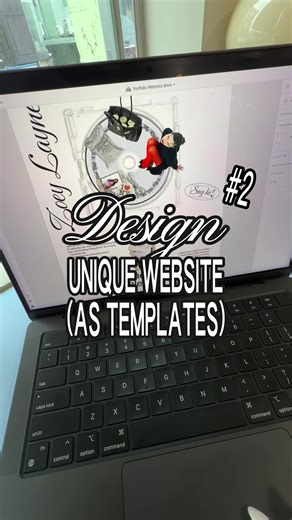 building unique website templates with @Wix Studio [part 2] !! 👩🏻‍💻⭐️ #designinspo #webdesign #portfoliodesign #websitebuilder