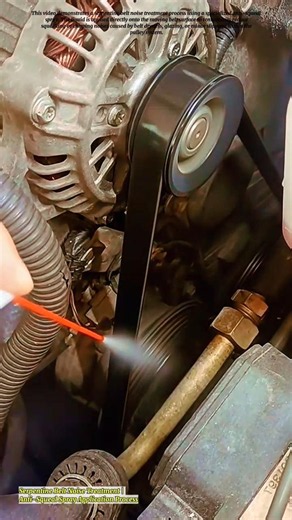 Serpentine Belt Noise Treatment | Anti-Squeal Spray Application Process