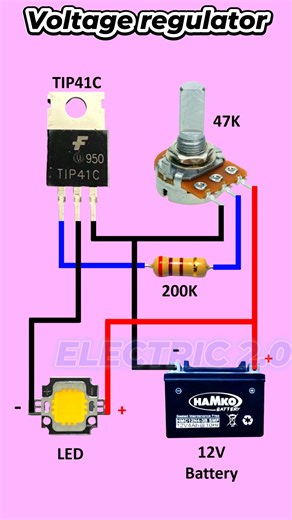 20K views · 141 reactions | Voltage regulator circuit _ Variable power supply #voltageregulator #diy | Electric 2.0 | Facebook