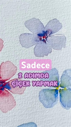Çocuklar için Resim: 2 Adımda Sihirli Çiçekler! ✨