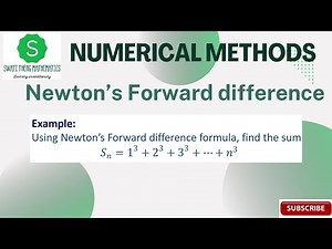 Using Newton's forward difference formula find sum s_n = 1^3 +2^3 +3^3 + ... +n^3 | bsc math be math