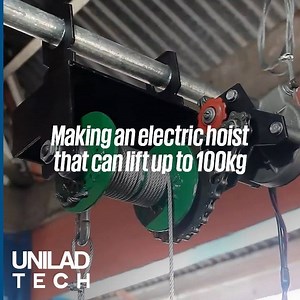 527K views · 1.3K reactions | Using parts lying around to build this homemade electric hoist that is capable of lifting up to 100kg ⛓ PINOY DIY Builds | UNILAD Tech | Facebook