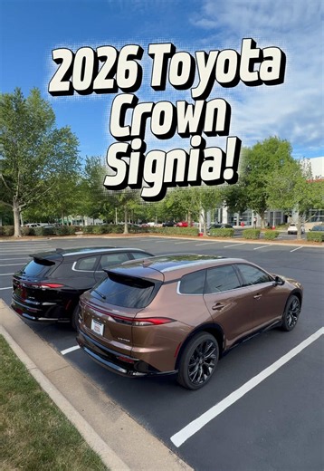 2026 Toyota Crown Signia: Bronze or Black Color Showdown