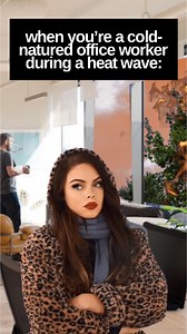 687K views · 10K reactions | The hottest summers make for theCOLDEST offices!!! The AC is ice cold and relentless. (Women's Winter, as they say) Do you bundle up during thesummers too??? Only difference for me is that I don't walk outside in the heat with all that on. It's been WAY too hot for that these days. I have my layers waiting for me at my desk!#millennial #adulting #officelife #womenswinter #relatable #reelsfacebook #fashion | Melissa Kristin TV | Facebook