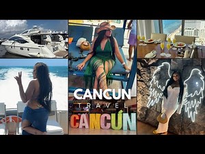 CANCUN VLOG + VIP AT SECRETS LUXURY SPA RESORT + YACHT PARTY 🛥️ + MORE