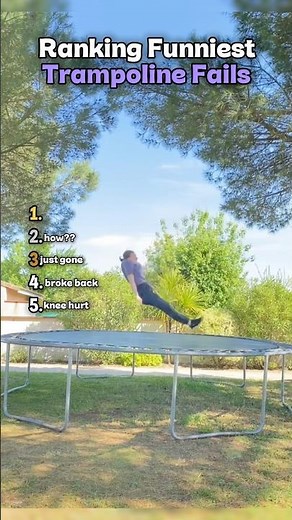 Ranking Funniest Trampoline Fails 🎢