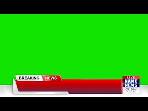 Modern Lowerthird Design Green Screen | News Channel Graphics | By MTC TUTORIALS