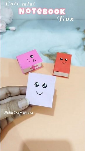 Diy Book storage Box | Mini Notebook📒 | Paper craft #diy #shorts