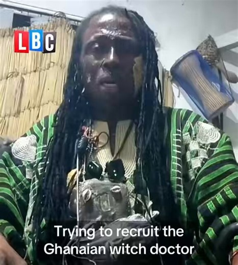Interviewer: “Have you now lift the curse on Harry Kane. Harry Kane is free to score”🗣️Yes, Harry Kane is not my enemy, I have a baby who I will soon name after Harry Kane. Interviewer: Is there any chance to put a curse on the other team to help Harry Kane out ?🗣️ 😁😁😁 (Brief Laugh)- LBC interviews Ghanaian witch doctor Nana Kwaku Bonsam, who claimed to have put a curse on Harry Kane during England- Ghana match