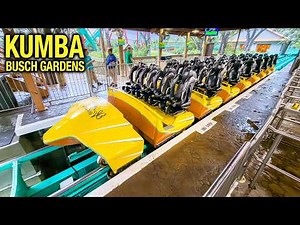 KUMBA - 4K Front Row POV - Busch Gardens Tampa Bolliger & Mabillard Coaster
