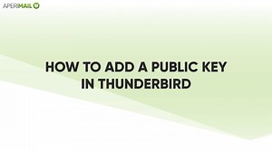 How to Add a Public Key in Thunderbird