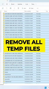 How to Remove All Temporary Files on PC! #fypシ #fblifestyles #tempfiles #windows #WindowsTips | Tech Tips With Daniel
