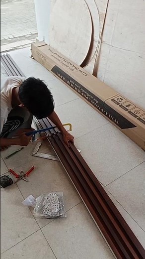 wpc ceiling instalation #shorts #wpcwallpanel #wpcceilingdesign