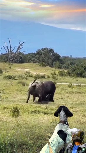 ANJING HEBOH Menggonggong Lihat Duel Kerbua! Endingnya Bikin Melongo 🤣🐂