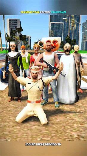 FRANKLIN TOOK REVENGE | INDIAN BIKES DRIVING 3D | #shorts #indianbikedriving3d