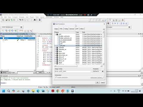 6a SR Flip Flop Modelsim verilog Simulation