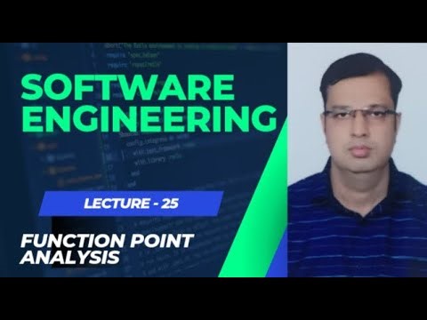 LECTURE 25 | FUNCTION POINT ANALYSIS | SOFTWARE ENGINEERING