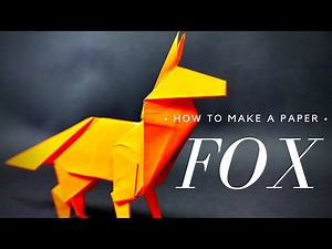 How to Make a Paper Fox | Folding Instructions for Origami Fox | DIY Step by Step Origami Tutorial