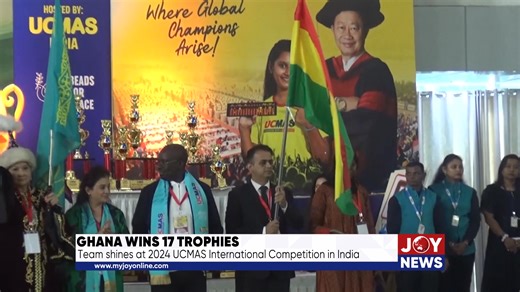 Ghana wins 17 trophies: Team shines at 2024 UCMAS International Competition in India #JoyNews | JoyNews