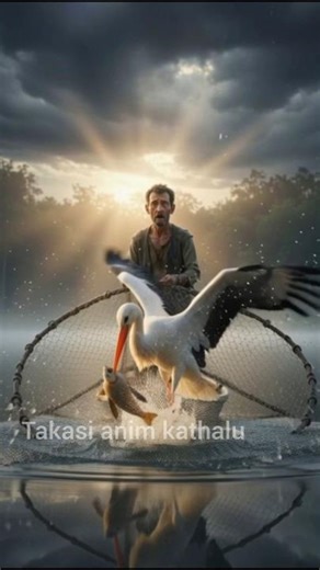 A Poor Fisherman, A Hungry Stork & A Mother Fish | Emotional Moral Story | 3D Animation