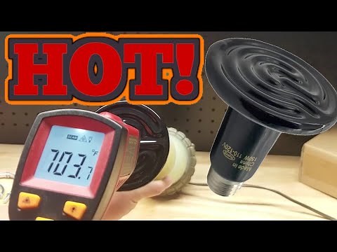 Ceramic Heat Emitter, Heat Lamp Bulb. It Gets Hot!