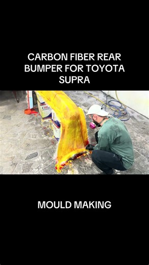 FULL CARBON TOYOTA SUPRA MK3 PROJECT - CARBON FIBER REAR BUMPER MOULD MAKING - PART 11