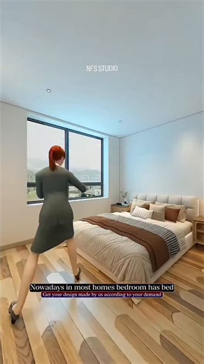 NFS DESIGN STUDIO on Instagram: "2026 perfect bedroom design with new idea 🥰😍.. #interiordesign #homedecor #viralreels #nfsstudio #homedesign"