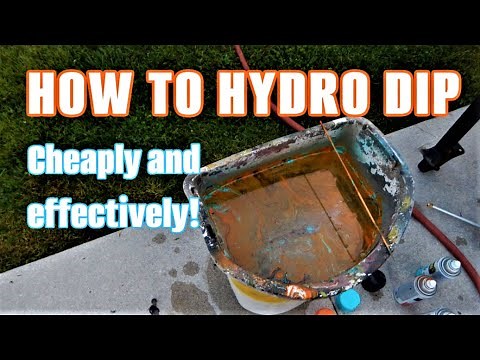 How to hydro dip with spray paint