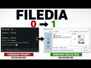 AutoCAD Civil 3D FILEDIA Fix | Save As Opens Command Line Instead of Windows Dialog Box