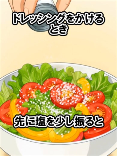 サラダが地味にうまくなる裏技7選 いつものサラダも、少し下ごしらえを変えるだけで味がなじみやすくなります。 塩をひとつまみ使ったり、水気をしっかり切ったりするだけで、野菜の甘みや食感が引き立つかもしれません。 シャキッとしたサラダにパンを合わせると、朝ごはんの満足感も出しやすくなります。 忙しい日でも、ちょっとした工夫で“お店っぽい一皿”に近づけていきましょう。 #サラダレシピ #朝ごはん #野菜習慣 #パンのある暮らし #簡単ごはん