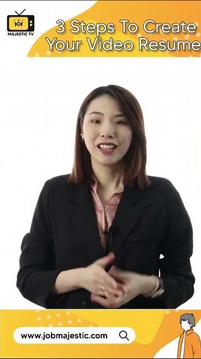 3 Steps To Create Your Video Resume | #short