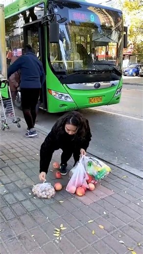 a kind stranger at the bus stand. #shortsvideo