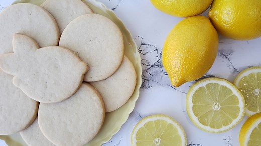 No-Spread Lemon Shortbread Sugar Cut Out Cookies