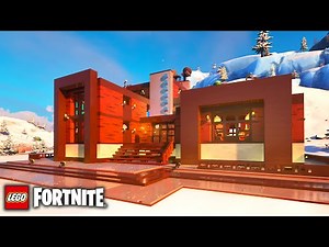 LEGO Fortnite Beginners Tutorial: How to build a FROSTLAND House | Step by step