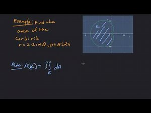 Double Integral to find Area Enclosed by a Cardioid r=2-2cos(t)