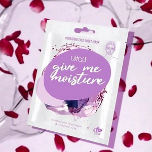 5K views | Say hello to our NEW Give Me Moisture sheet face mask! Enriched with active ingredients like Hylauronic Acid, Natto Gum & Rose Water to boost skin hydration, moisture & elasticity!  Drench your skin in liquid goodness and reveal an instantly softer and smoother complexion!  So.....water your plans for tonight...see what we did there?  | ulta3 | Facebook