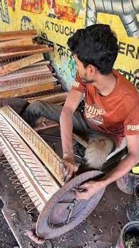 Making a rice threshing machine #skills #viral #vairalvideo #woodworking