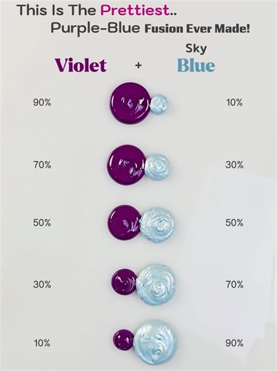Stunning Sky Blue and Violet Art Color Blending