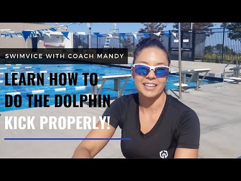 Swimming - Learn How to do the Dolphin Kick in the Water!