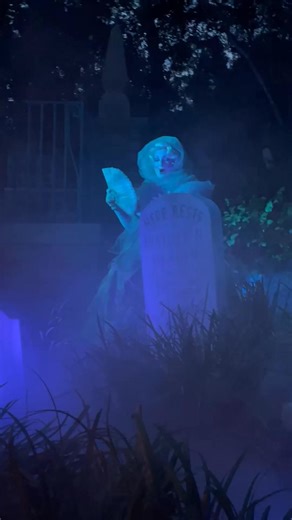 1.5K views · 86 reactions | Madame Carlotta spends some time in the graveyard near the entrance to the Haunted Mansion during Mickey's Not-So-Scary Halloween Party 2025. | Disney Diary | Facebook