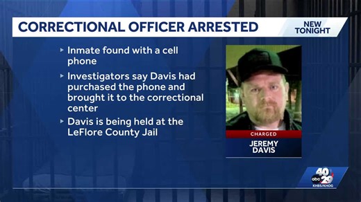 Department of Corrections officer charged with providing contraband to an inmate