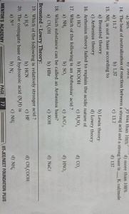 14. The heat of neutralization of reaction between a strong aci... | Filo