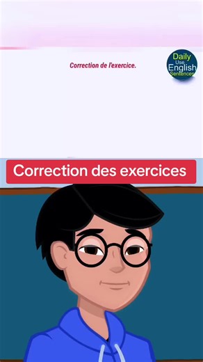 Correction des exercices en anglais #learn #english #fyp #foruyou #pourtoi