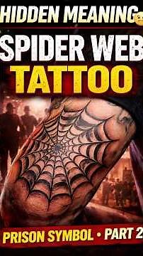 Why Do Prisoners Get Spider Web Tattoos? 😳 | Hidden Meaning #usa #spiraltattoo #tattool