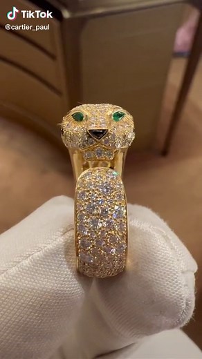 Cartier Panther Ring Detail